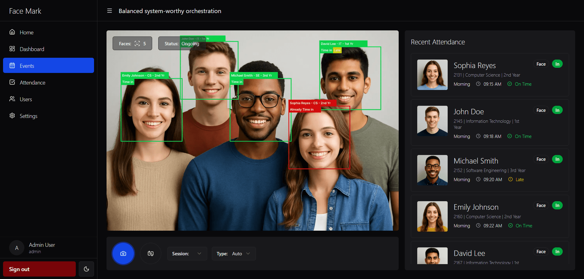 Scan or Face Recognition screenshot